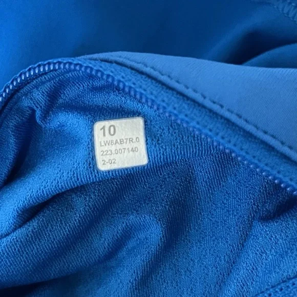 Lululemon Skort Womens 10 Blue Pace Rival Mid Rise Skirt Running Tennis Golf - Picture 9 of 12